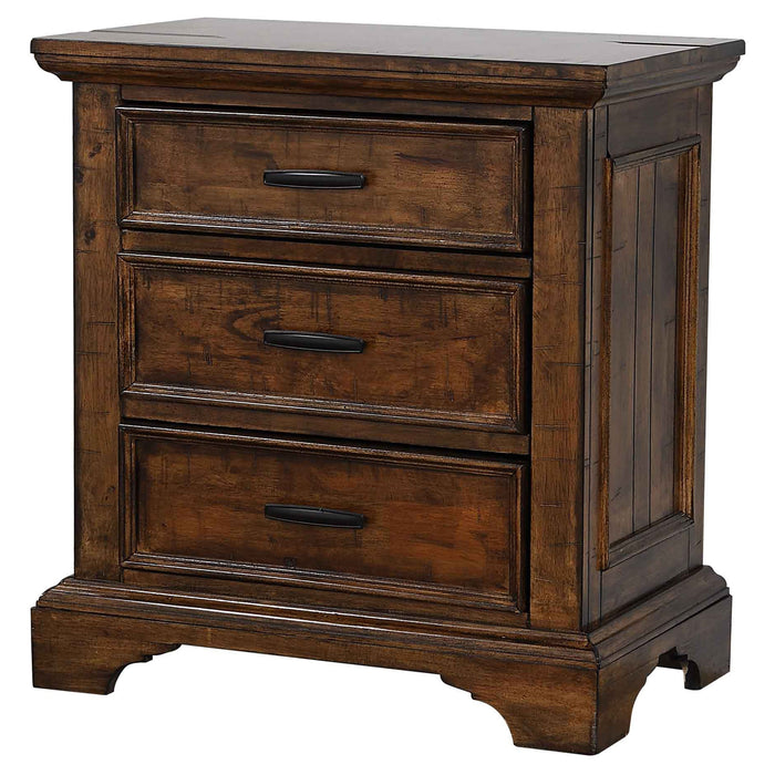 Elk Grove 3-drawer Nightstand Vintage Bourbon