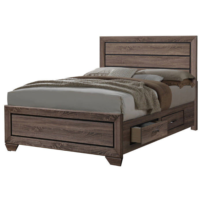 Kauffman  Storage Bed Washed Taupe