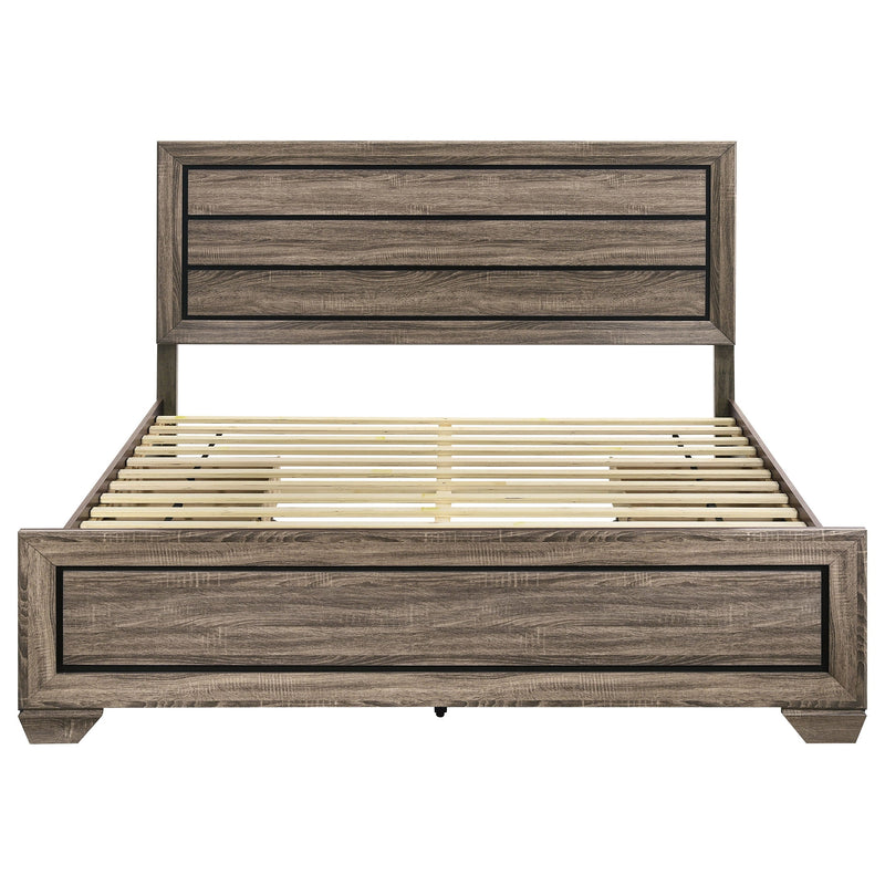 Kauffman Wood Storage Panel Bed