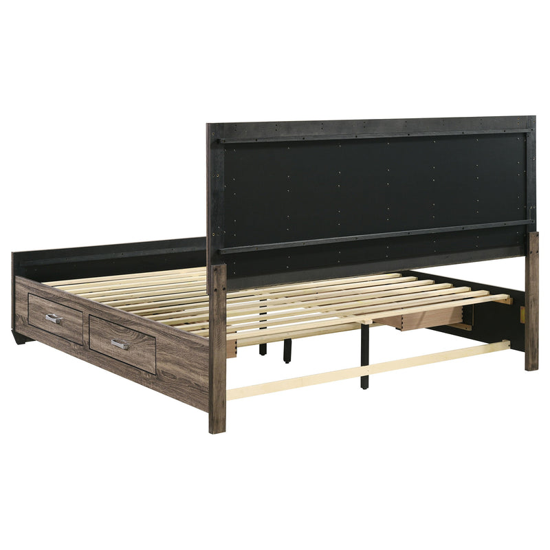 Kauffman Wood Storage Panel Bed