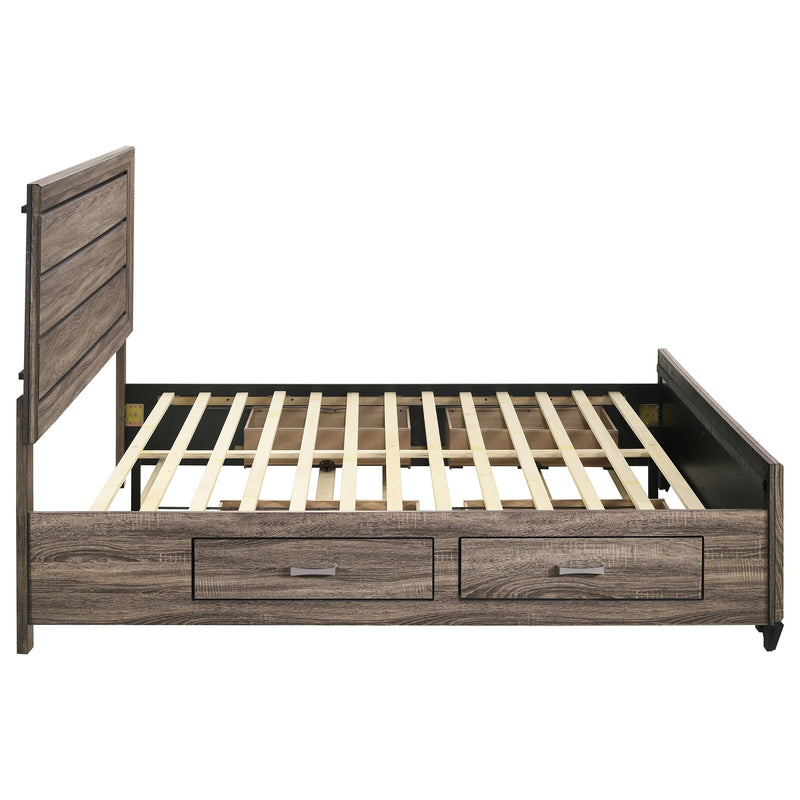 Kauffman Wood Storage Panel Bed