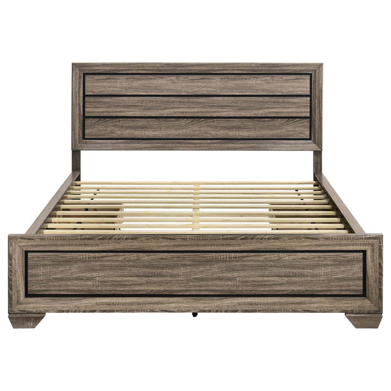 Kauffman Wood Storage Panel Bed