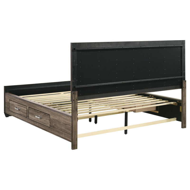 Kauffman Wood Storage Panel Bed