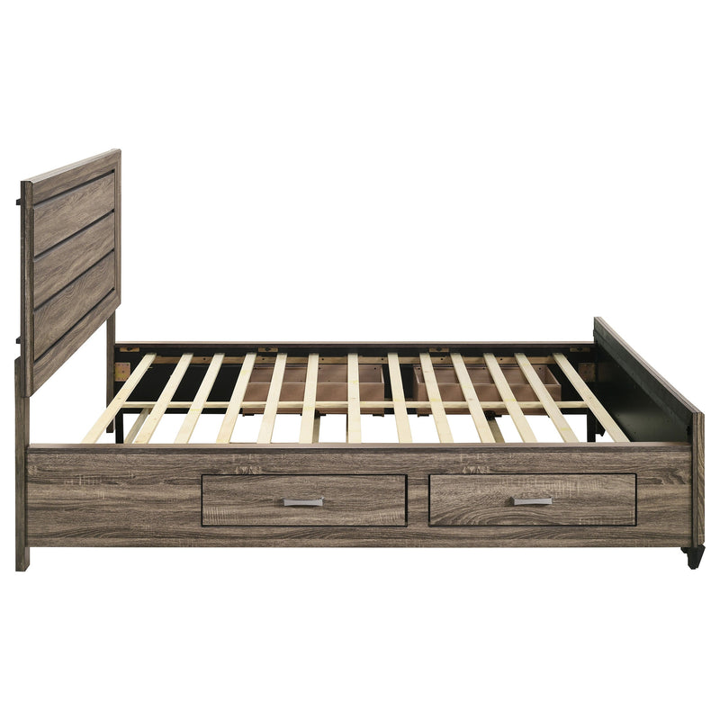 Kauffman Wood Storage Panel Bed