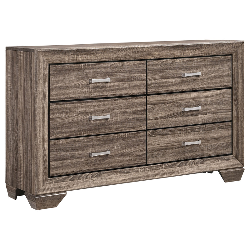 Juego de dormitorio Kauffman taupe deslavado