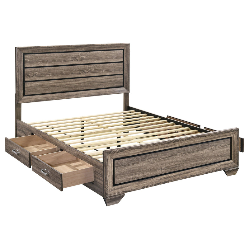 Kauffman Wood Storage Panel Bed