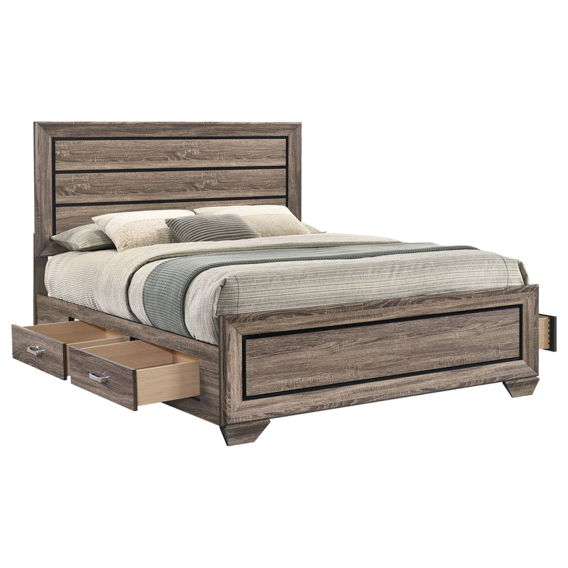 Kauffman Wood Storage Panel Bed