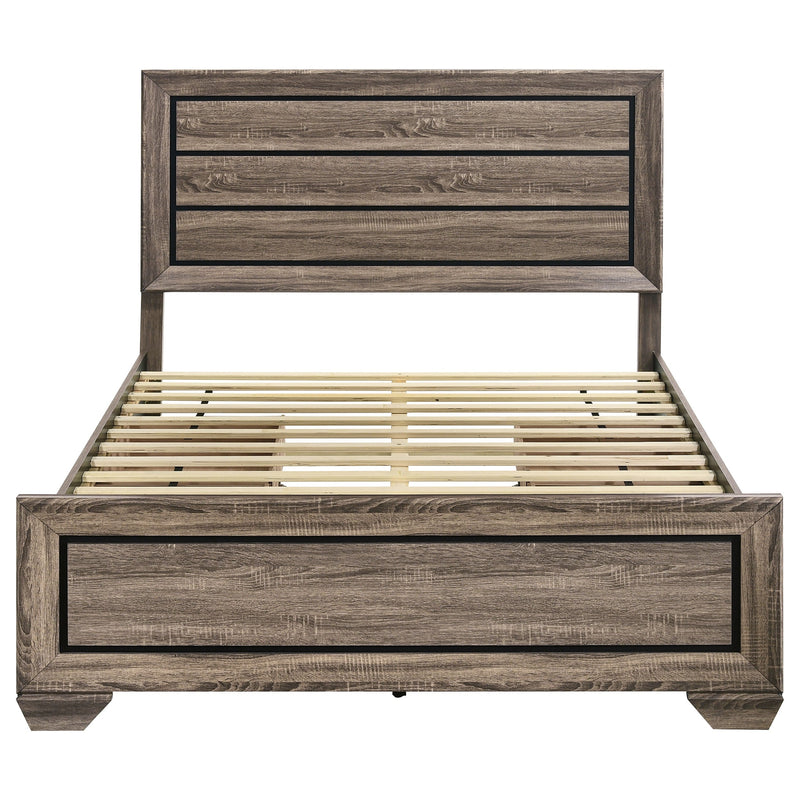 Kauffman Wood Storage Panel Bed