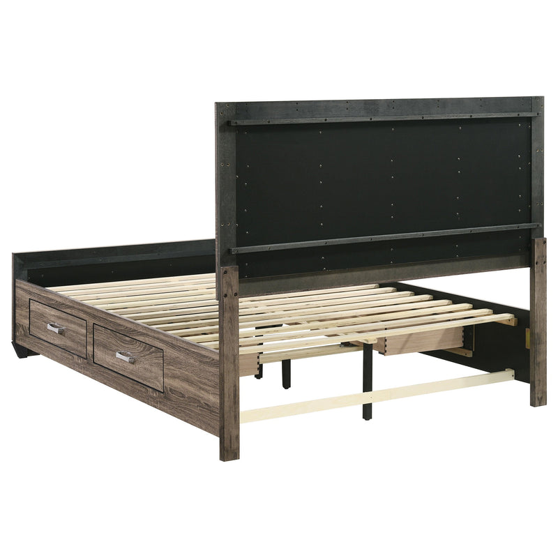 Kauffman Wood Storage Panel Bed