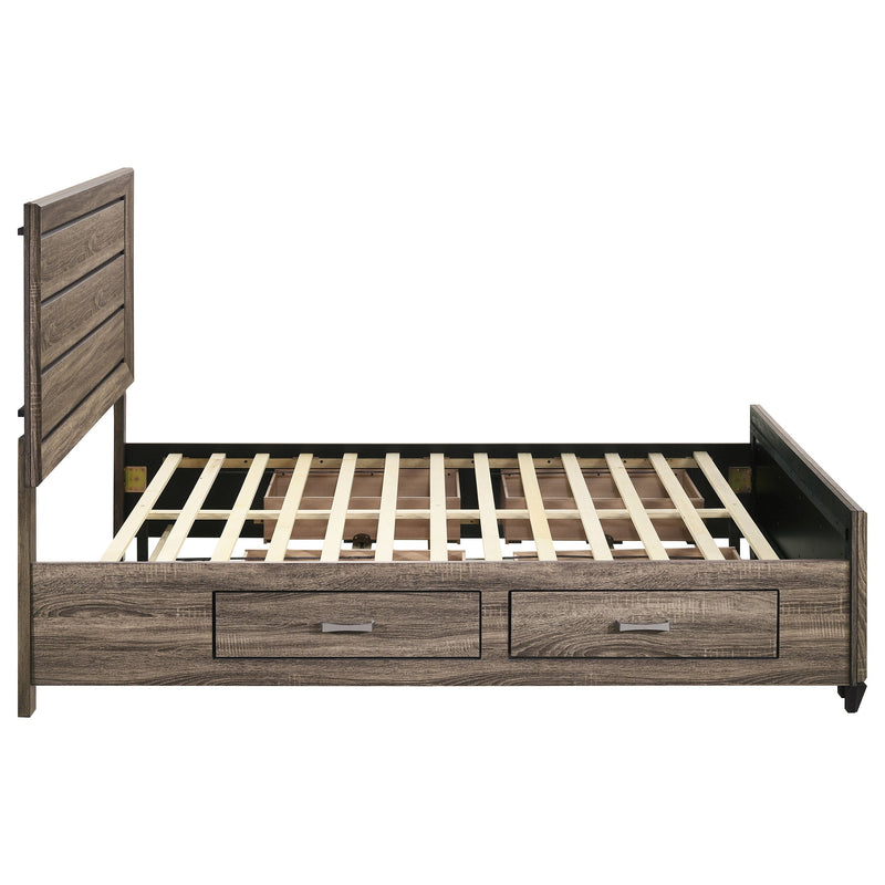 Kauffman Wood Storage Panel Bed