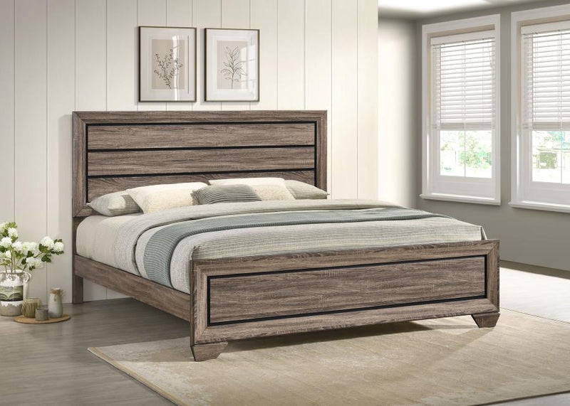 Cama Kauffman con cabecero de madera