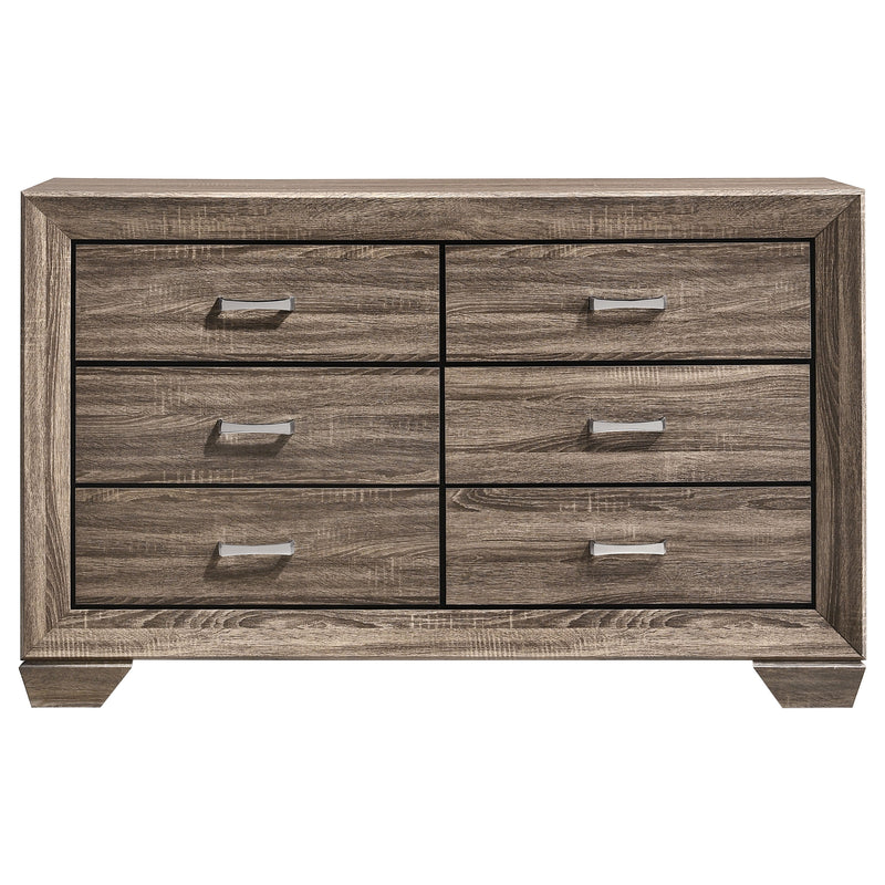 Juego de dormitorio Kauffman taupe deslavado