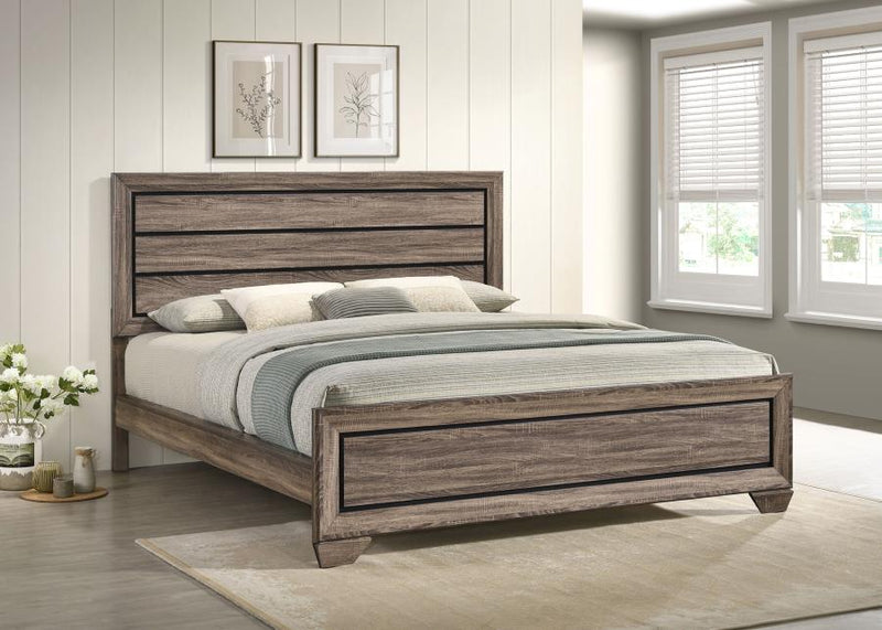 Cama Kauffman con cabecero de madera