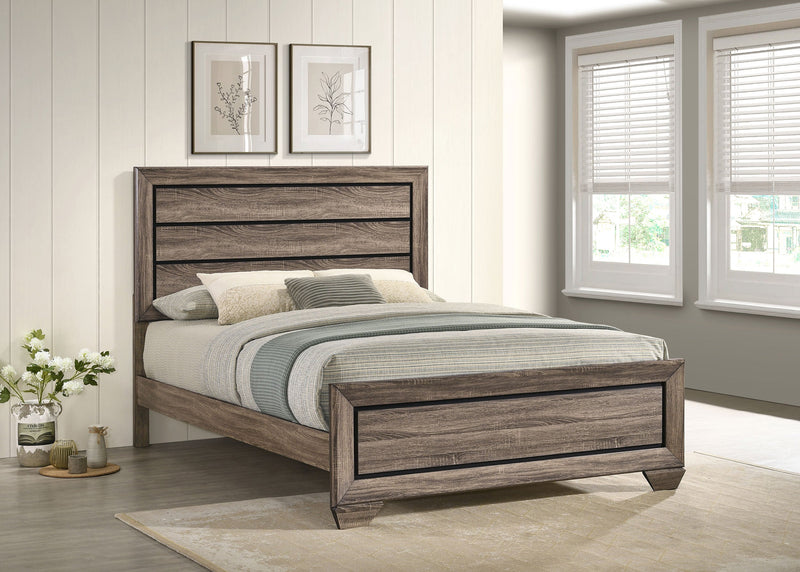 Cama Kauffman con cabecero de madera
