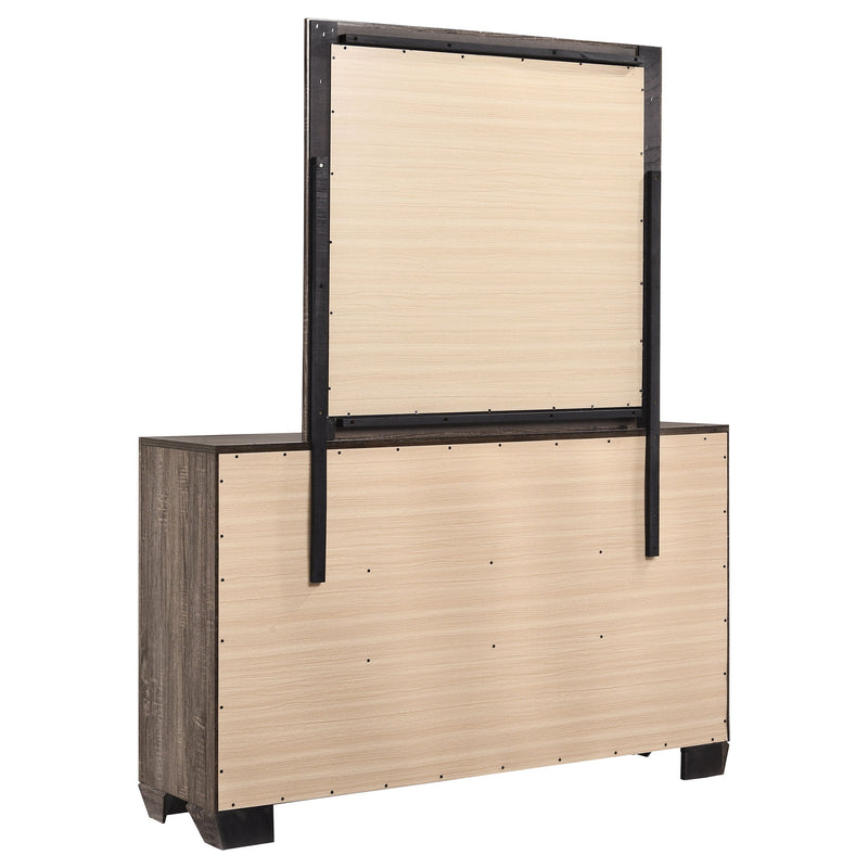 Cómoda de 6 cajones Kauffman con espejo