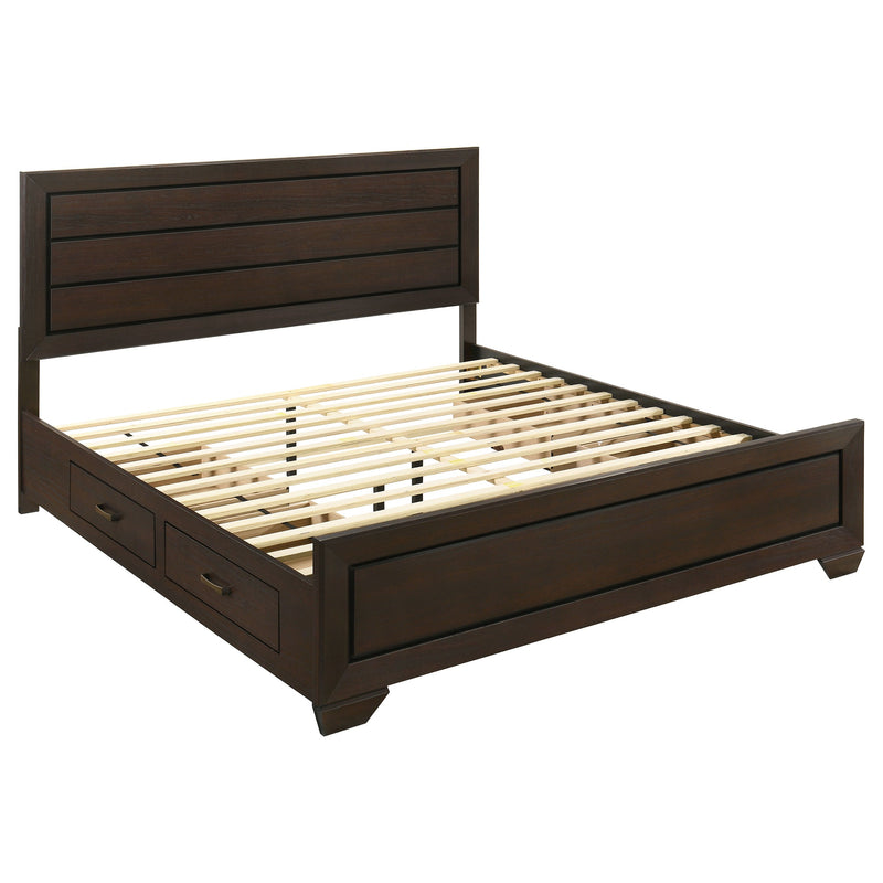 Kauffman Wood Storage Panel Bed