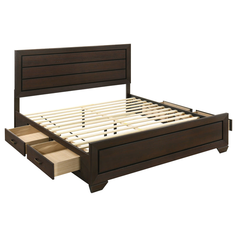 Kauffman Wood Storage Panel Bed