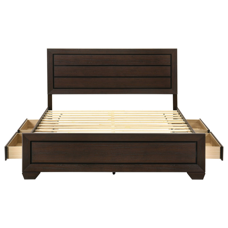 Kauffman Wood Storage Panel Bed