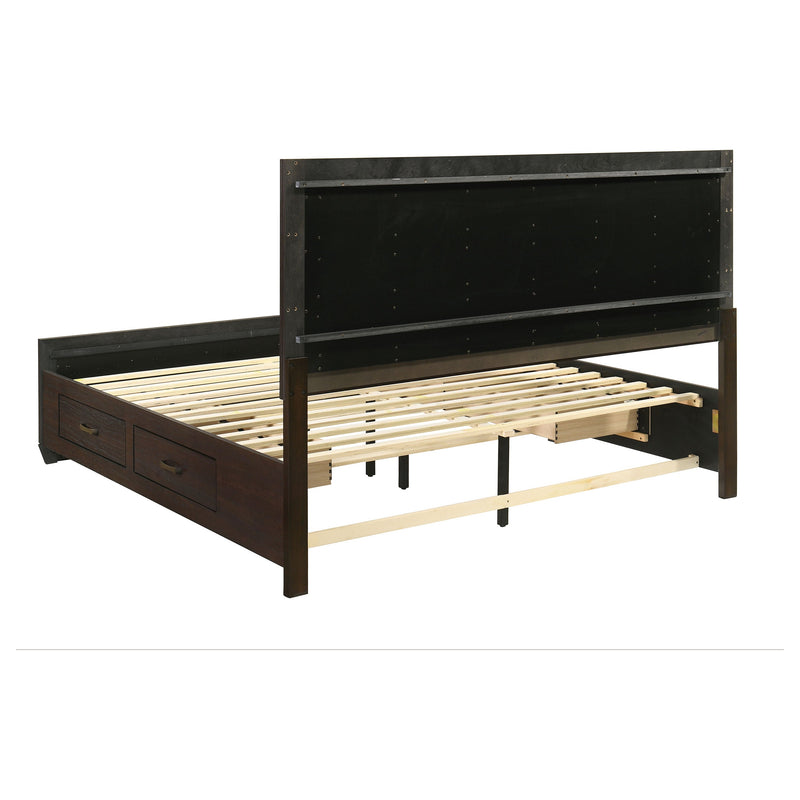 Kauffman Wood Storage Panel Bed