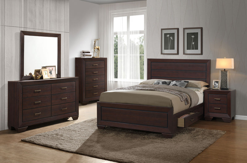 Juego de dormitorio Kauffman taupe deslavado