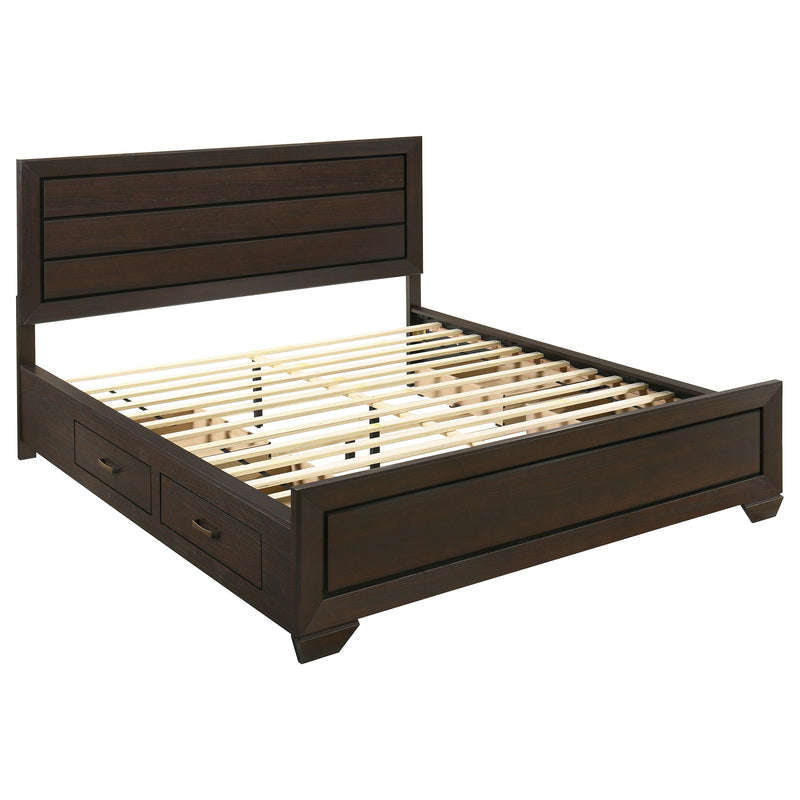Kauffman Wood Storage Panel Bed