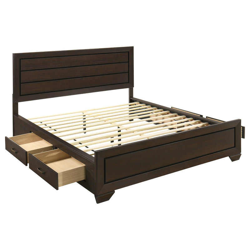Kauffman Wood Storage Panel Bed