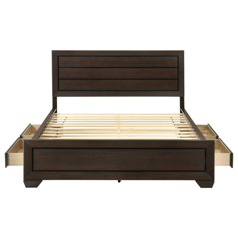 Kauffman Wood Storage Panel Bed