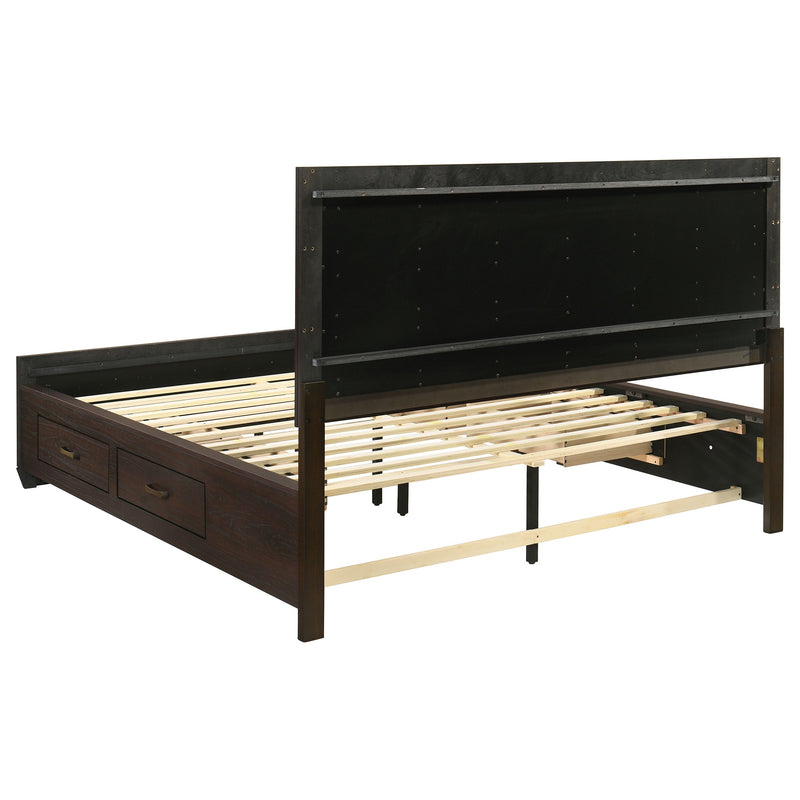 Kauffman Wood Storage Panel Bed