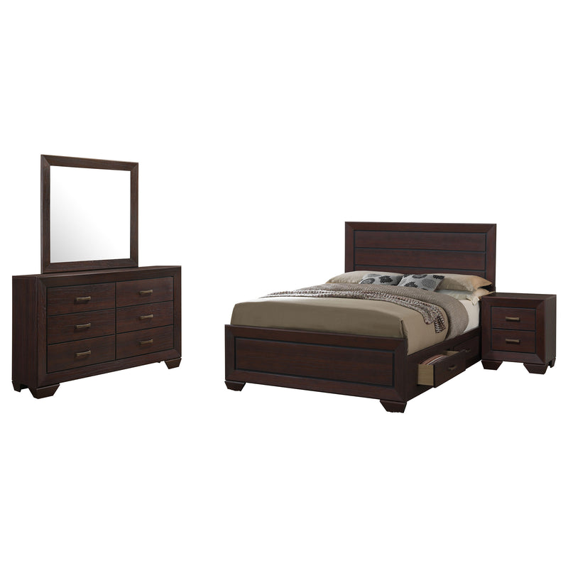 Juego de dormitorio Kauffman taupe deslavado