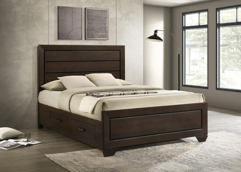 Kauffman Wood Storage Panel Bed