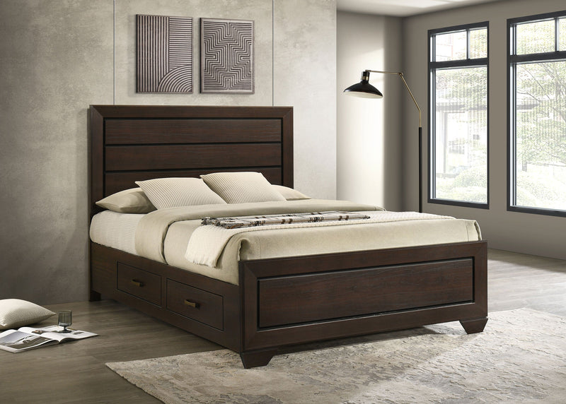 Kauffman Wood Storage Panel Bed