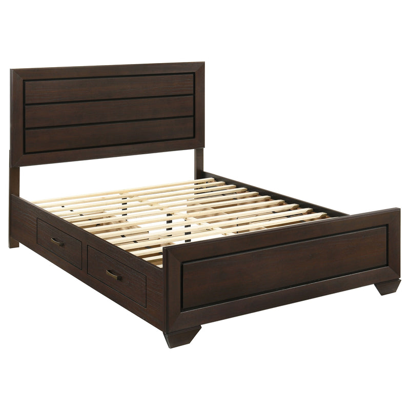 Kauffman Wood Storage Panel Bed