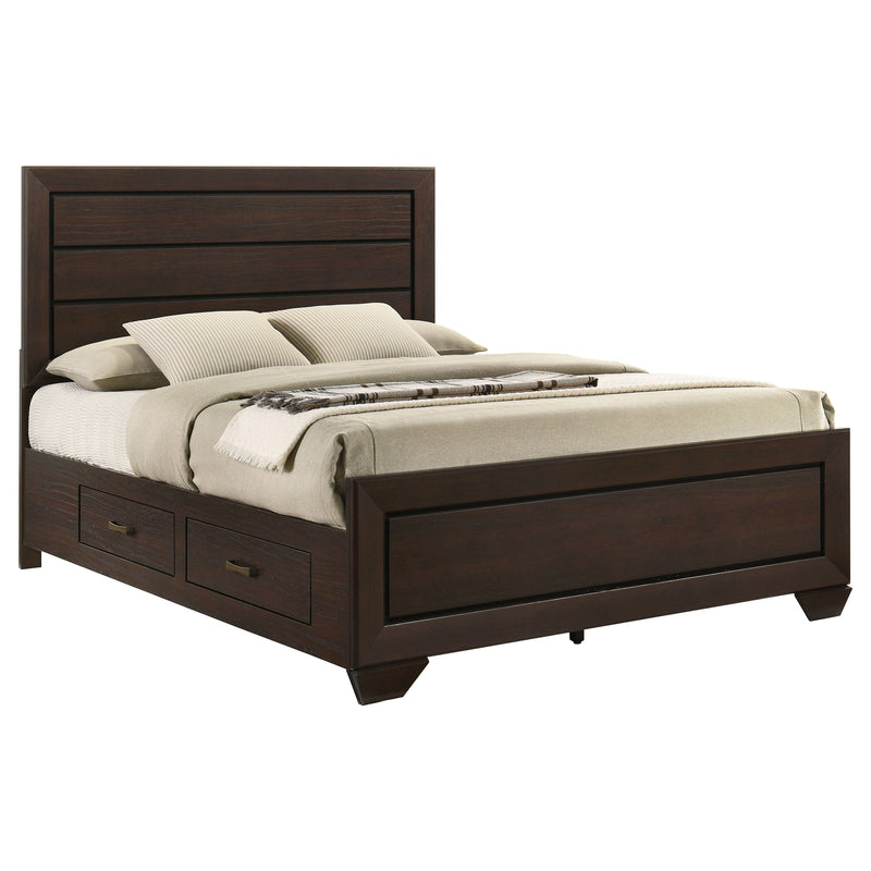Kauffman Wood Storage Panel Bed