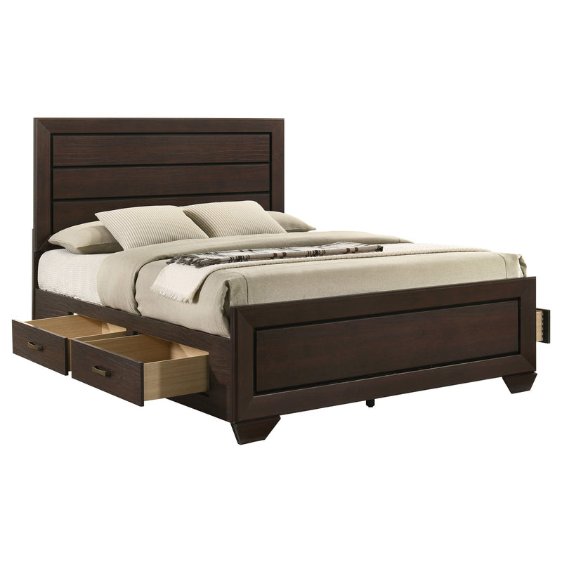 Kauffman Wood Storage Panel Bed
