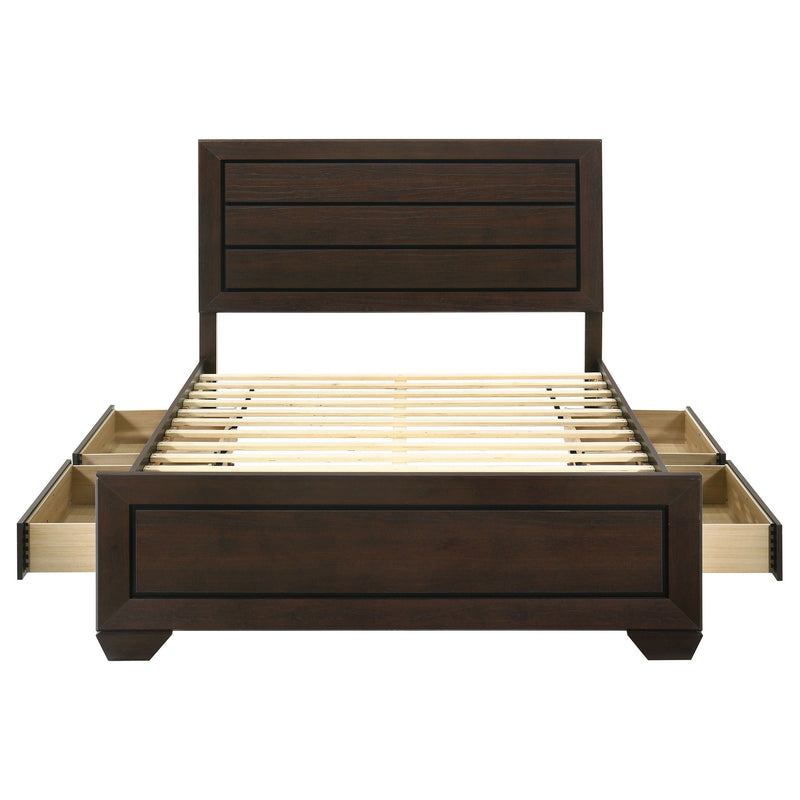 Kauffman Wood Storage Panel Bed
