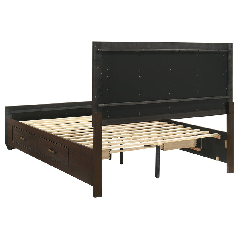 Kauffman Wood Storage Panel Bed