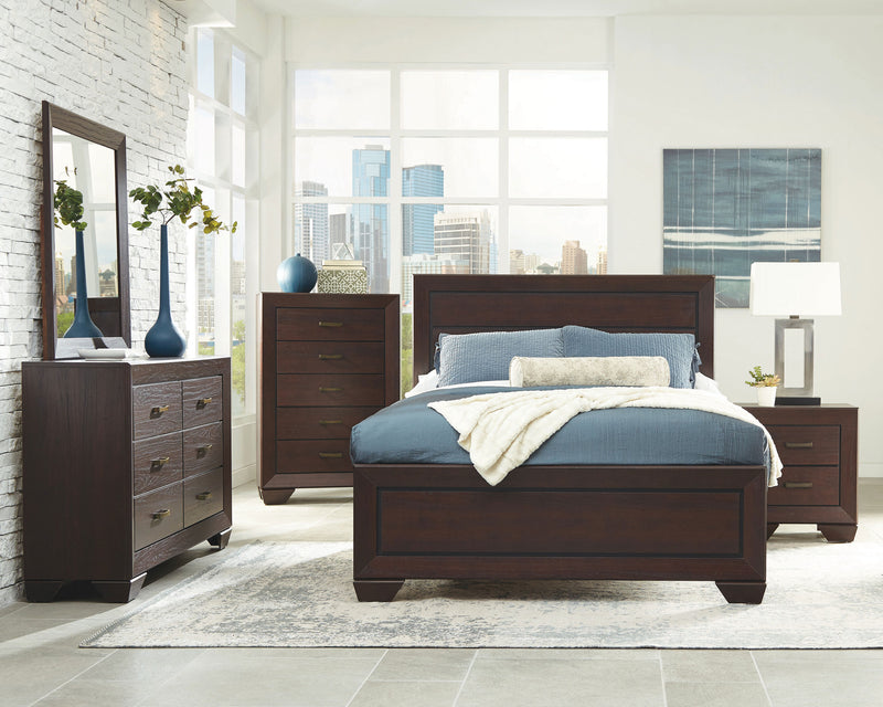Juego de dormitorio Kauffman taupe deslavado
