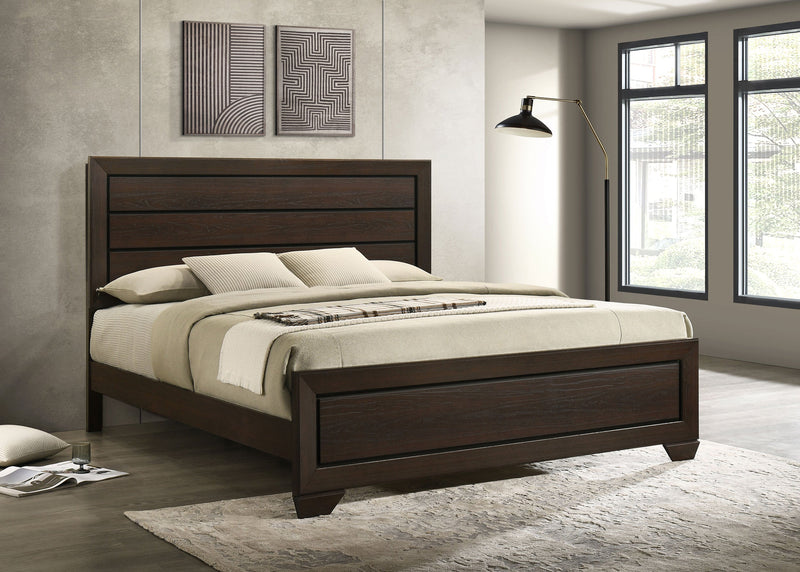 Cama Kauffman con cabecero de madera