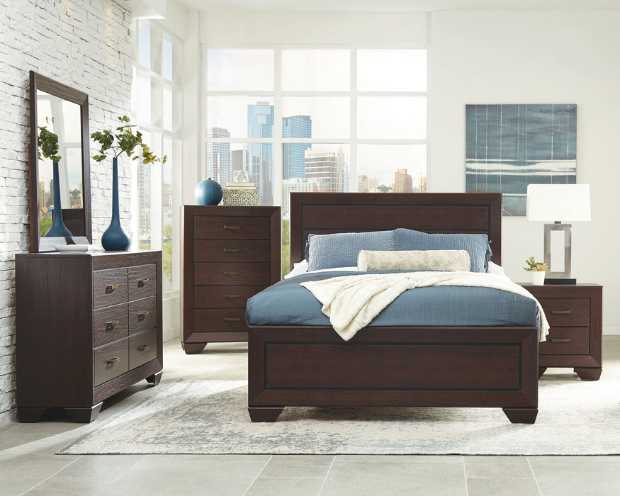 Kauffman  Panel Bed Dark Cocoa