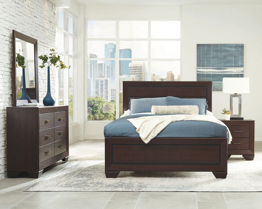 Kauffman Bedroom Set with High Straight Headboard