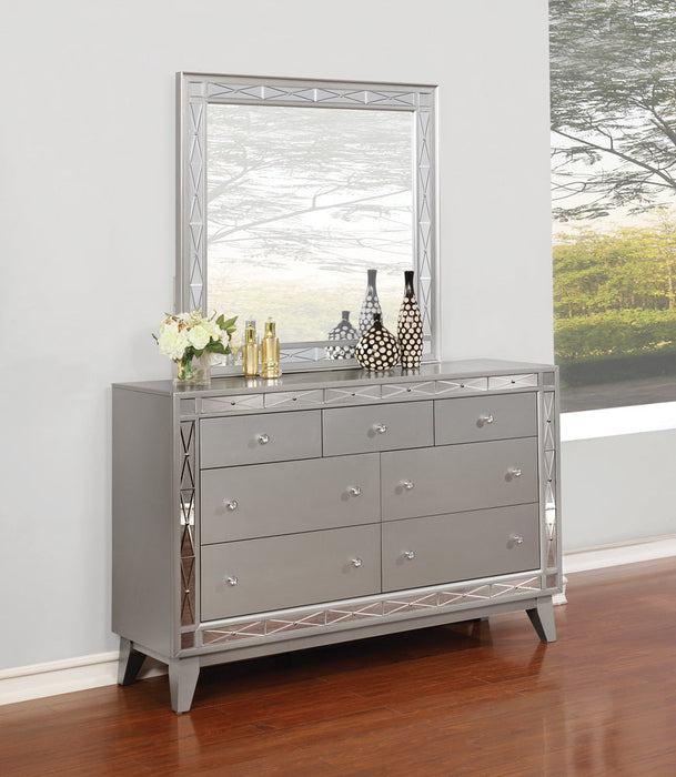 Leighton 7-drawer Dresser Metallic Mercury