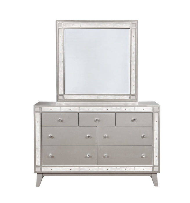 Leighton 7-drawer Dresser Metallic Mercury