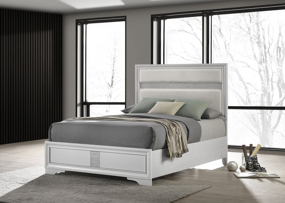 Miranda 51-inch Wood California King Storage Panel Bed Black