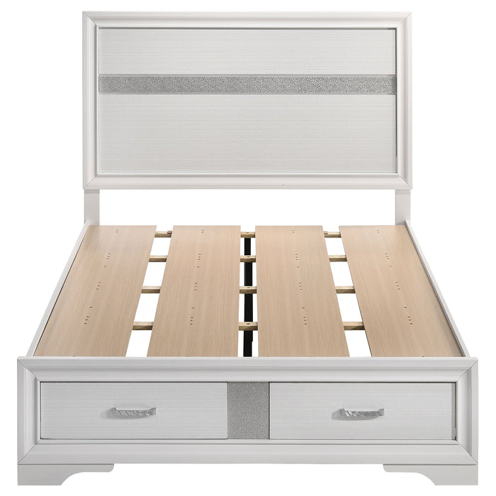 Miranda  2-drawer Storage Bed White