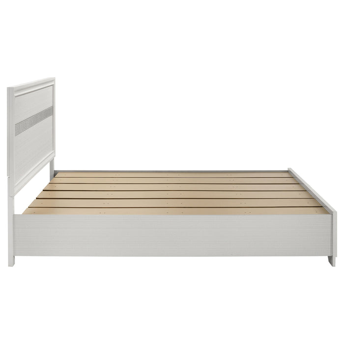 Miranda 51-inch Wood California King Storage Panel Bed Black