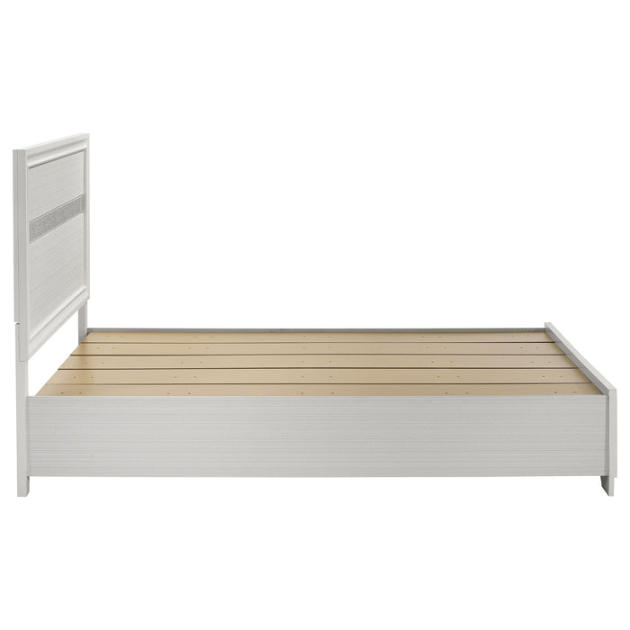 Miranda 51-inch Wood California King Storage Panel Bed Black