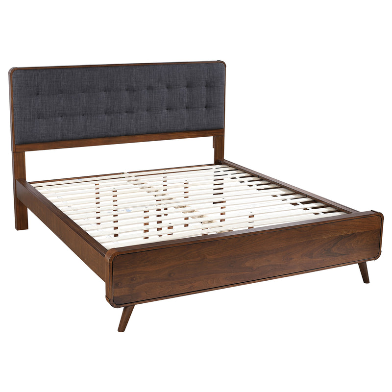 Juego de dormitorio Robyn de nogal oscuro