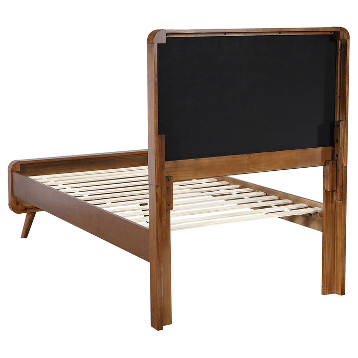 Robyn Wood California King Platform Bed Dark Walnut