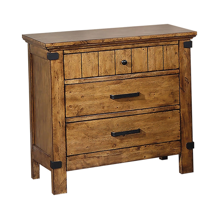 Brenner Storage Bedroom Set Rustic Honey