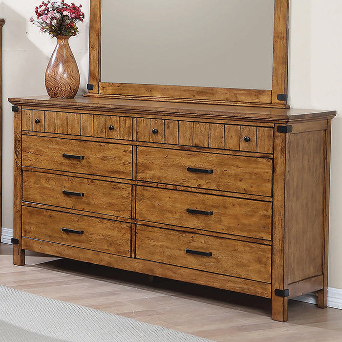 Brenner 8-drawer Dresser Rustic Honey